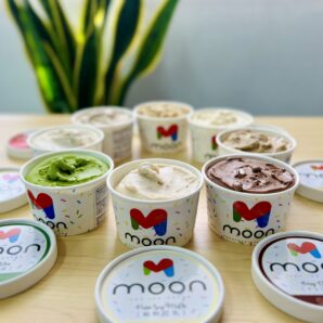 【滋賀県長浜市】ムーン豆乳アイスクリーム8個セット　濃厚なヴィーガンアイス
