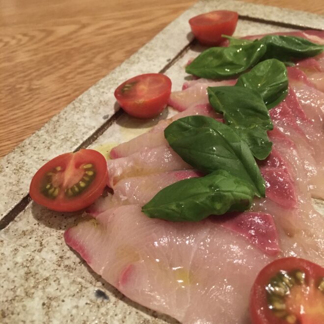 龍馬鰤のカルパッチョ