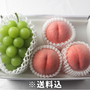 【大阪中央卸売市場から】桃＆シャインマスカット　ギフトにおすすめ　7月上旬～8月上旬