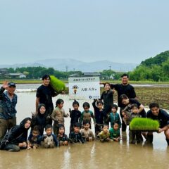 大畑大介の食育活動｜第4回田植え＆泥んこラグビー（2024年）
